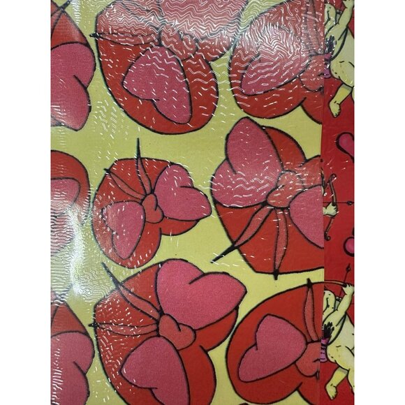 Valentines Cute Gift Wrap 4-Sheets Charming Love Cupid Good-House - Picture 5 of 7